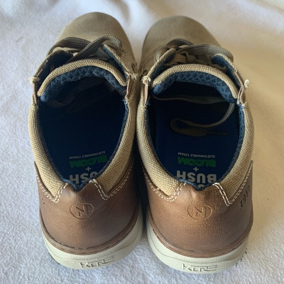 Nunn Bush Smart Scent Mens Slip On Lace Up Shoes Size 8M Tan Casual Comfy - Picture 5 of 7